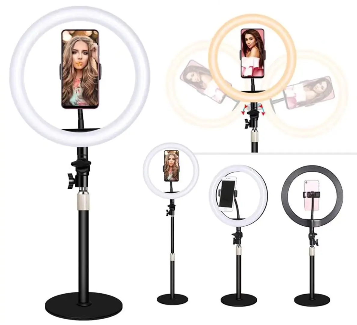 Trepied cu lampa XO L03/ZD666 (Black)