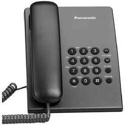Телефон Panasonic KX-TS500FXB (Black) Thumb