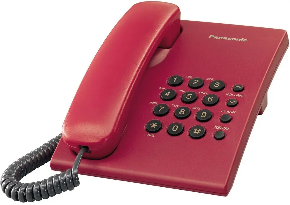 Телефон Panasonic KX-TS500FXR (Red)