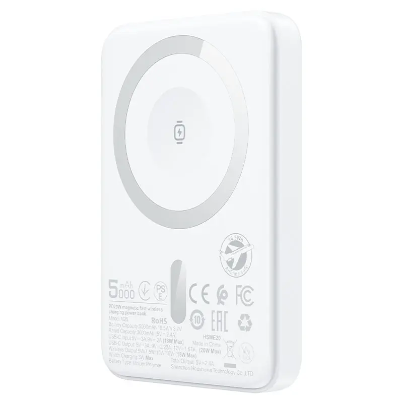 Acumulator extern universal Acefast M25 5000mAh (White) - 3