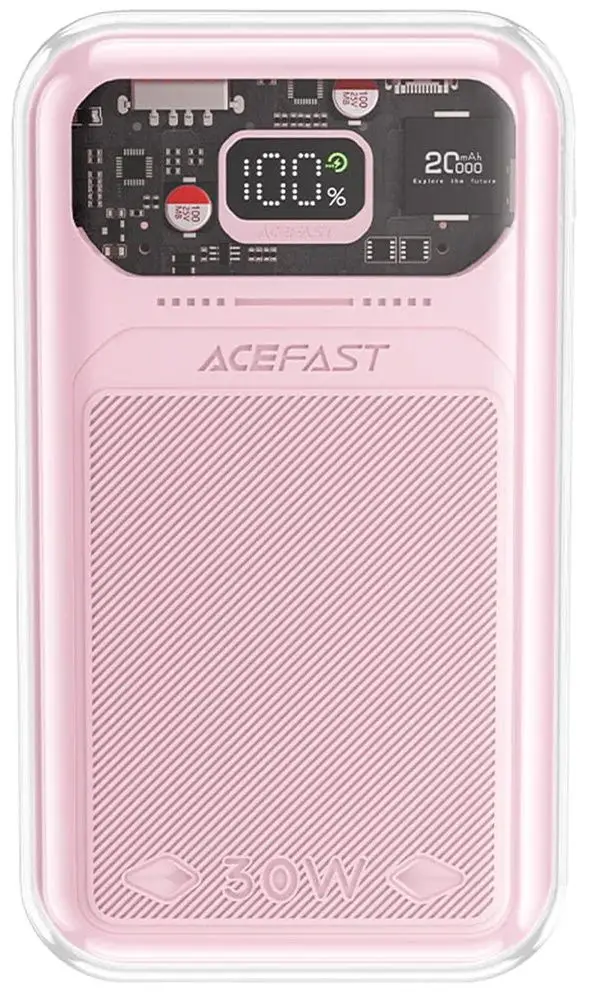 Универсальный внешний аккумулятор Acefast Sparkling M2 20000mAh (Cherry Blossom)