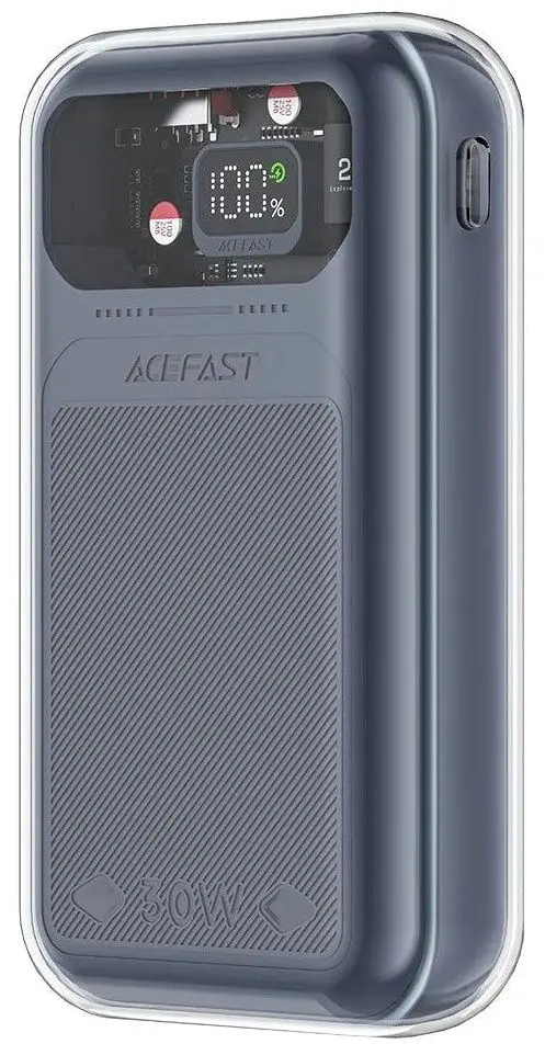 Универсальный внешний аккумулятор Acefast Sparkling M2 20000mAh (Mica Grey) - 3
