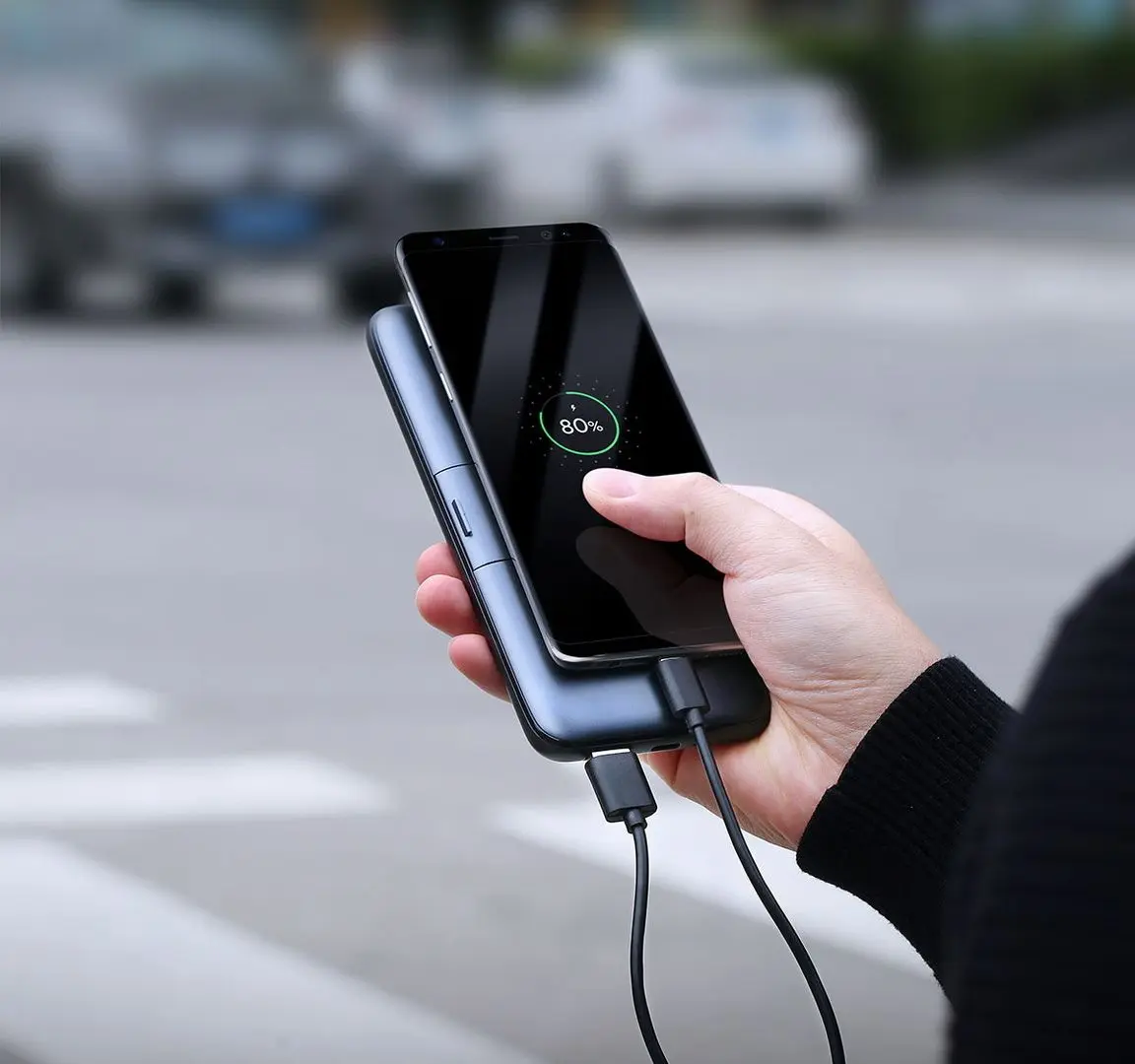 Универсальный внешний аккумулятор Aukey PB-WL02 10000mAh (Black) - 7