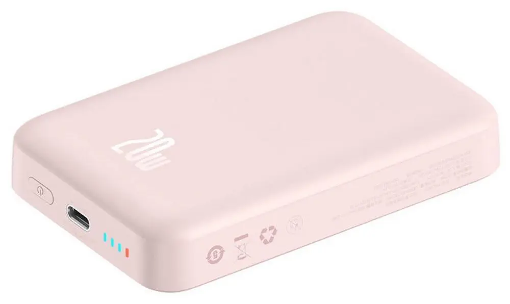 Универсальное зарядное устройство Baseus Magnetic Mini 10000mAh 20W (Pink) - 5