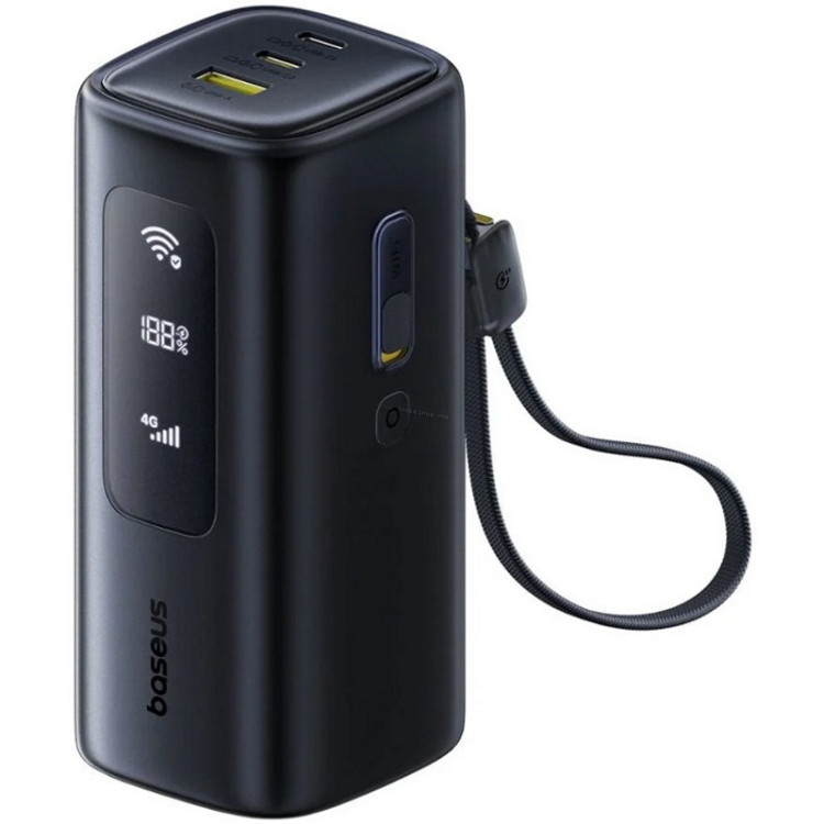 Универсальный внешний аккумулятор Baseus EnerGeek GX11 MiFi 20000mAh (Cosmic Black)