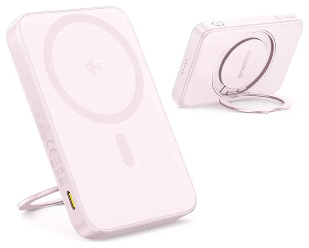 Универсальный внешний аккумулятор Baseus PicoGo Magnetic 5000mAh (Pink)