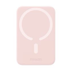 Внешний аккумулятор с беспроводной зарядкой Baseus Magnetic Mini 6000mAh (Pink) Thumb