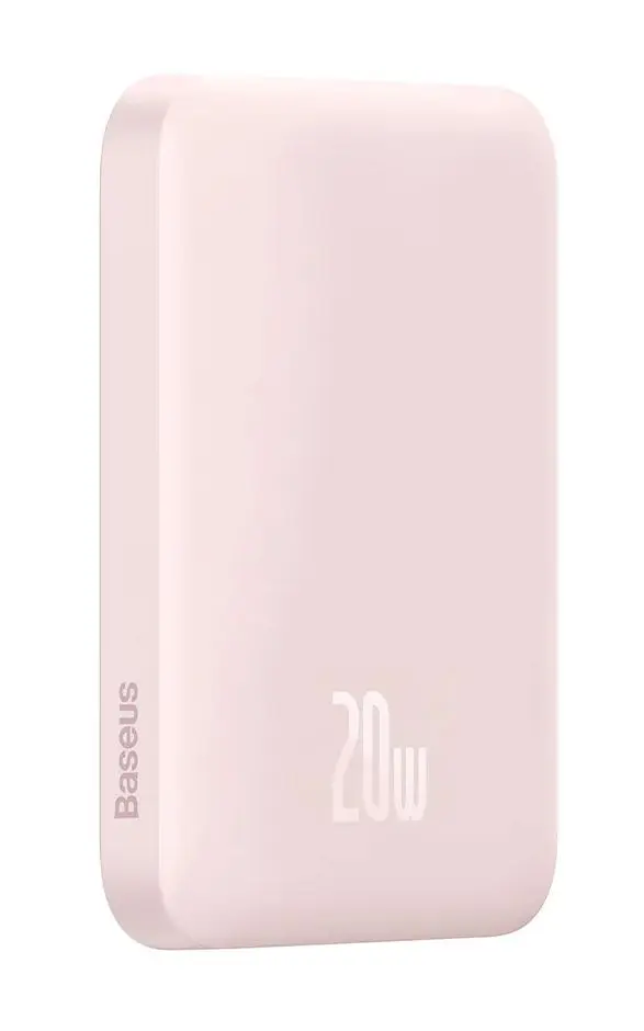 Внешний аккумулятор с беспроводной зарядкой Baseus Magnetic Mini 6000mAh (Pink) - 4
