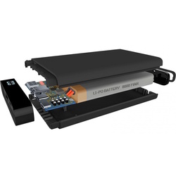 Acumulator extern universal Cellularline FreePower Slim 8000 (Black) Thumb
