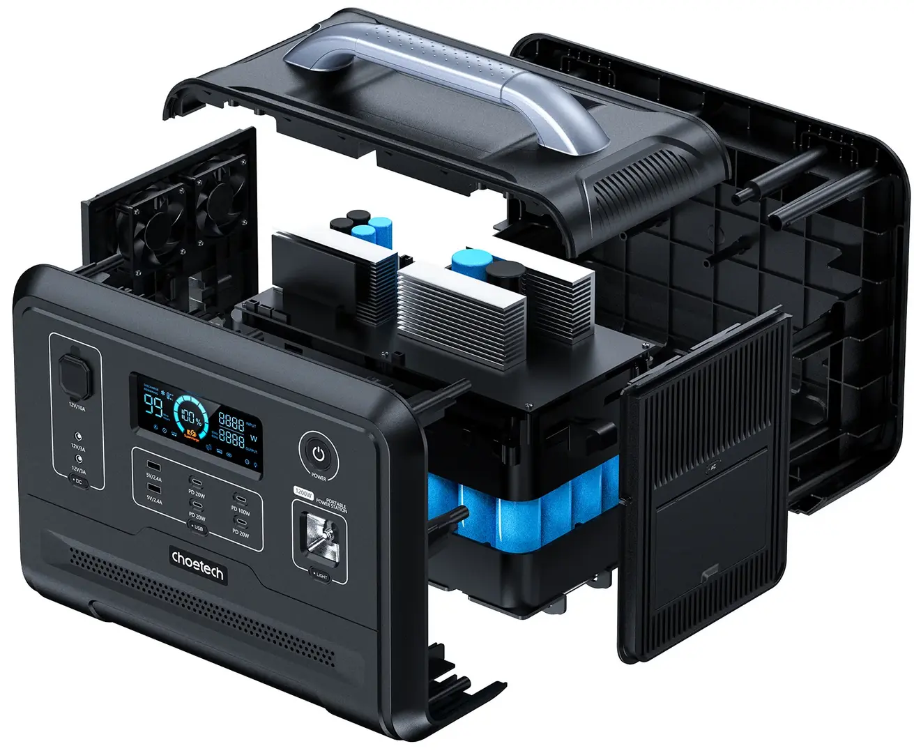 Statie de incarcare portabila Choetech BS005 (Black)