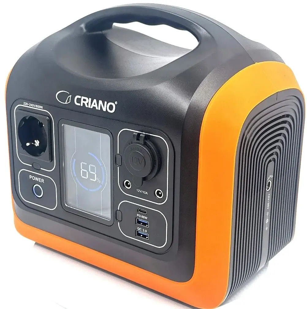Портативная зарядная станция Criano CNO-PS600 (Black/Orange)