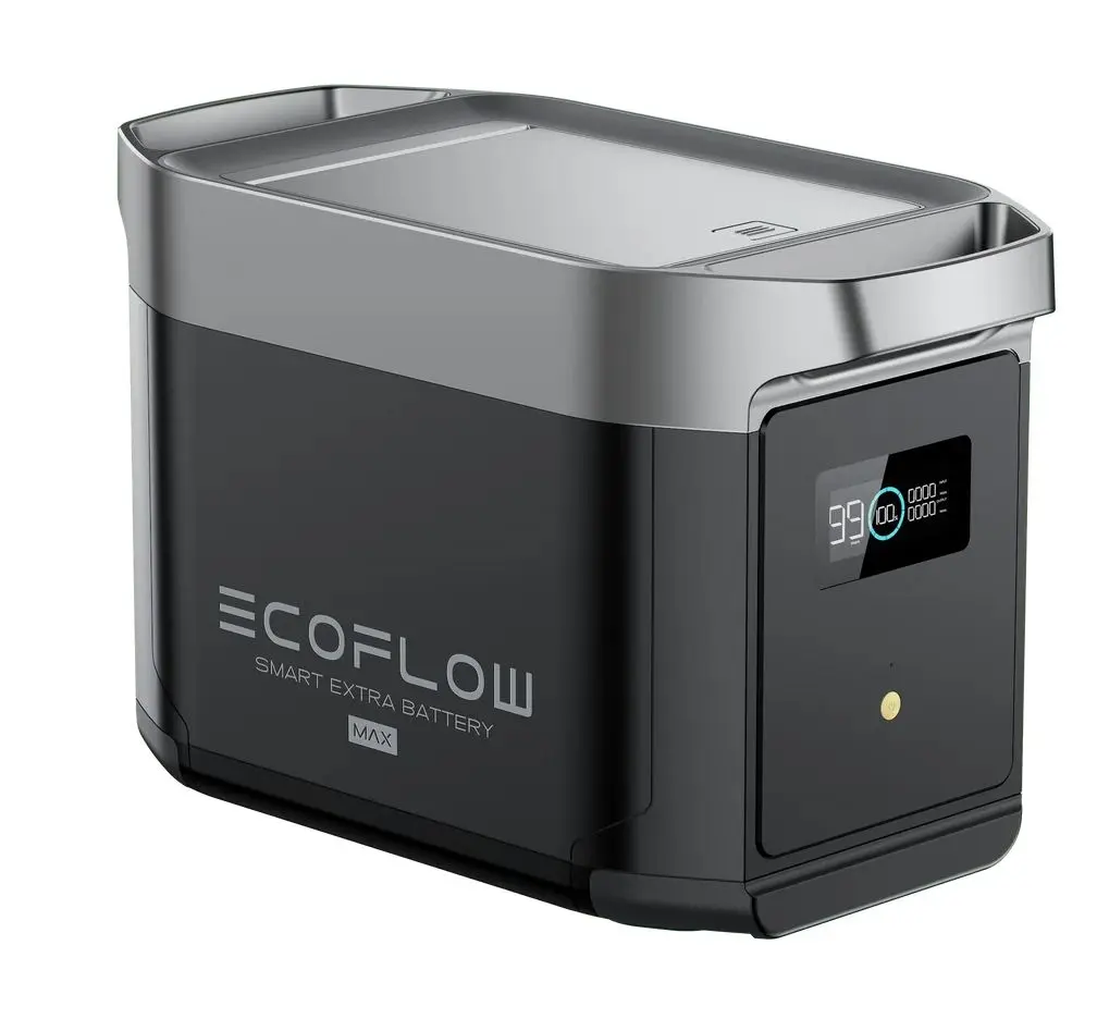 Портативная зарядная станция EcoFlow Delta 2 Max Extra Battery (Silver/Dark Gray)