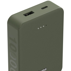 Acumulator extern universal Hama Colour 10 10000mAh (Green) Thumb