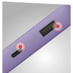 Acumulator extern universal Hama Fabric 10 10000mAh (Purple) Thumb