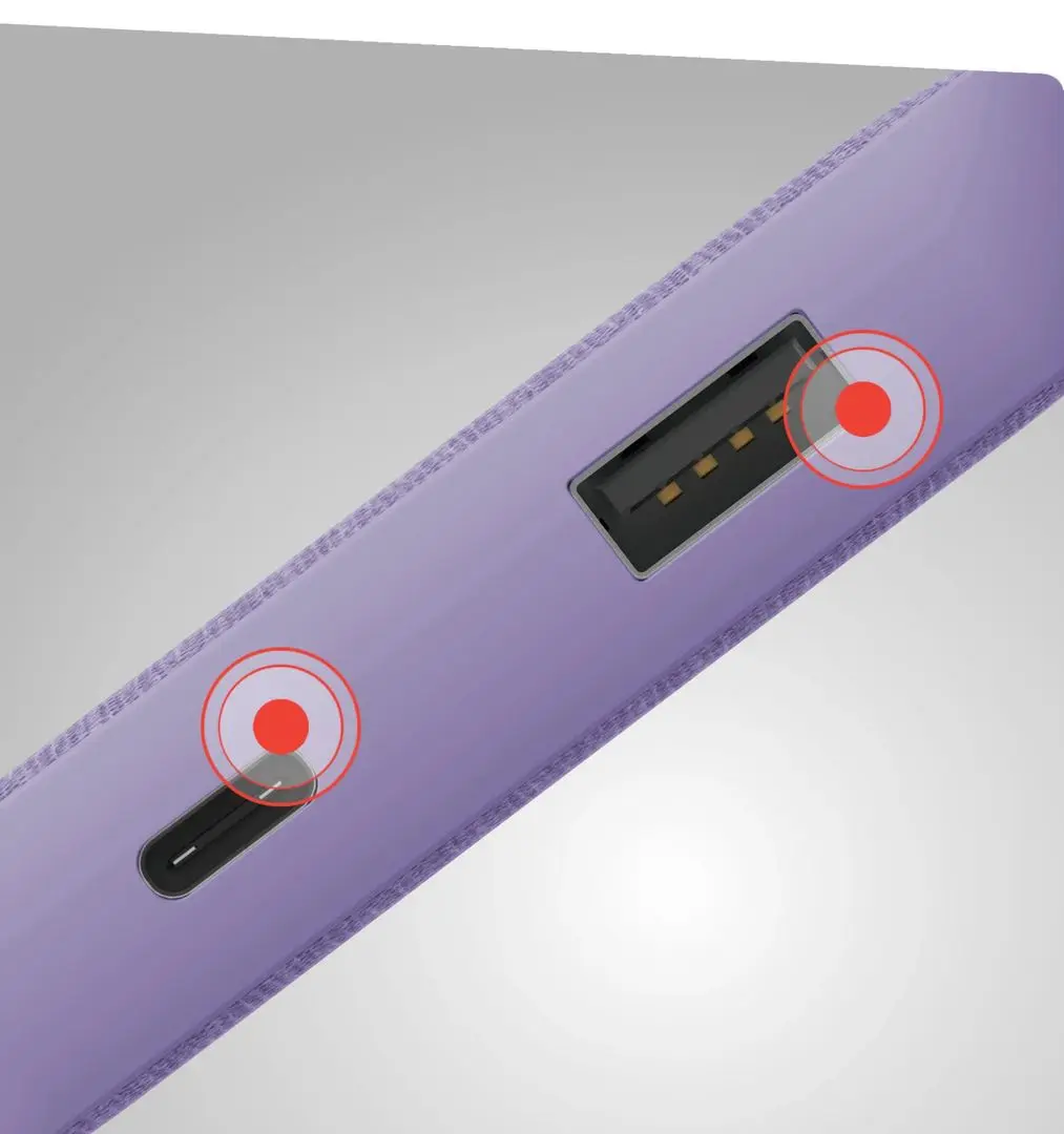 Acumulator extern universal Hama Fabric 10 10000mAh (Purple)