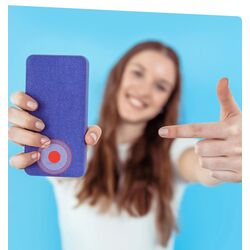 Acumulator extern universal Hama Fabric 10 10000mAh (Purple) Thumb