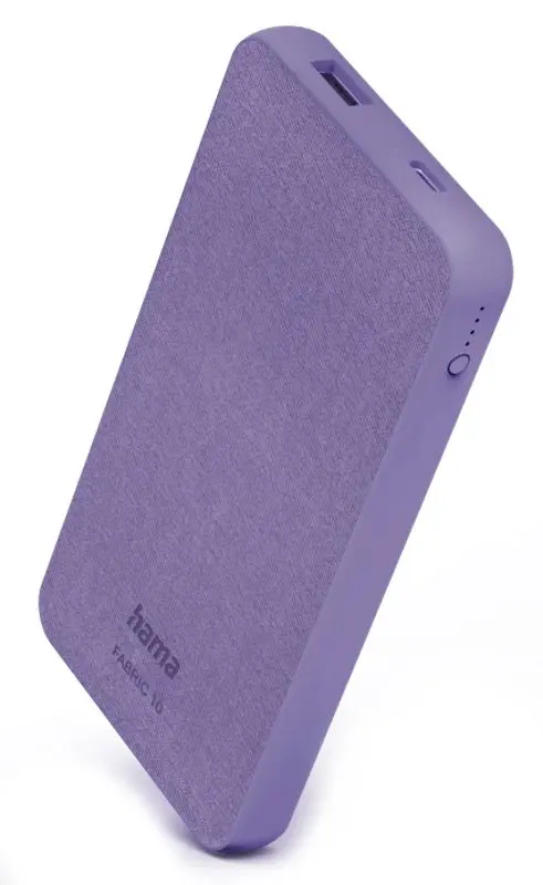 Acumulator extern universal Hama Fabric 10 10000mAh (Purple)