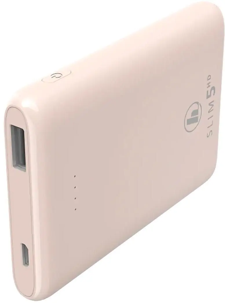 Acumulator extern universal Hama Power Pack Slim 5HD 5000 mAh (Pale pink)