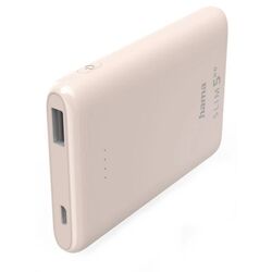 Acumulator extern universal Hama Slim 5HD 5000mAh (Light Pink)