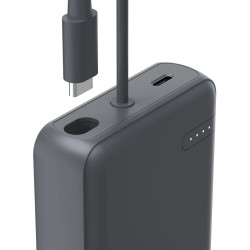 Универсальный внешний аккумулятор Hama Travel 10000mAh (Anthracite) Thumb