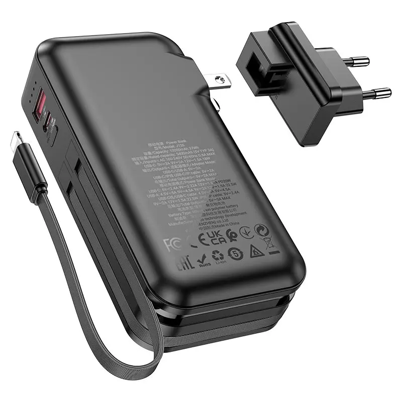 Acumulator extern universal Hoco J126 Travel 10000mAh (Black)