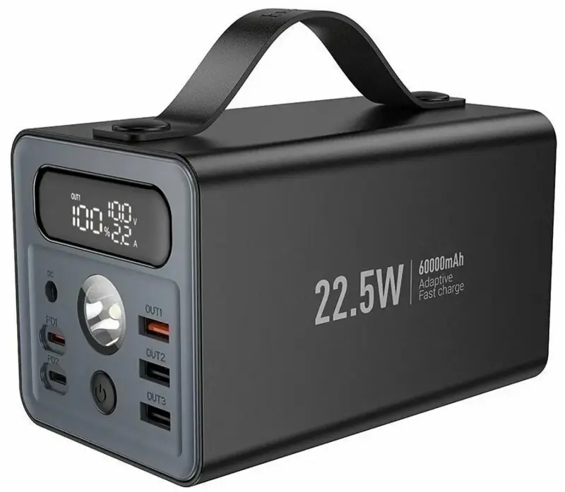 Универсальный внешний аккумулятор Hoco J138 Distant 60000mAh (Black)