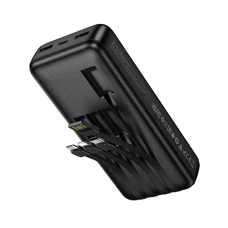 Универсальный внешний аккумулятор Hoco J163A Wonderful 20000mAh (Black) - 3