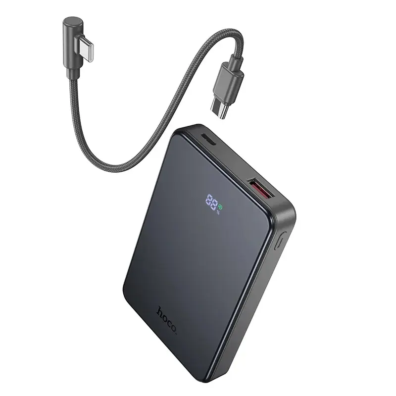 Универсальный внешний аккумулятор Hoco J170 Starlight 10000mAh (Metal Gray) - 2