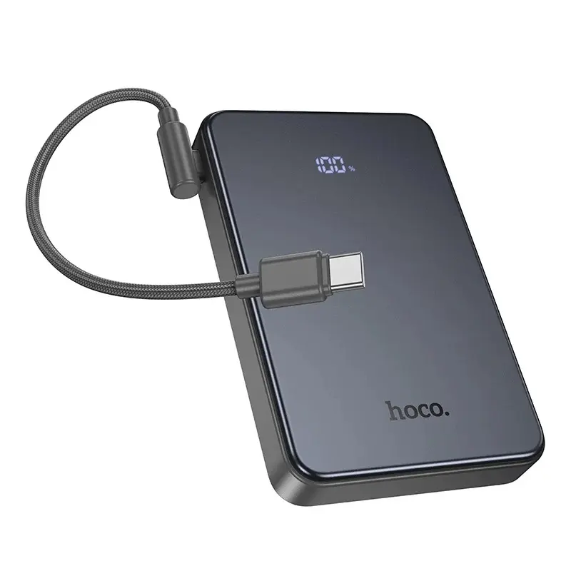 Универсальный внешний аккумулятор Hoco J170 Starlight 10000mAh (Metal Gray) - 3