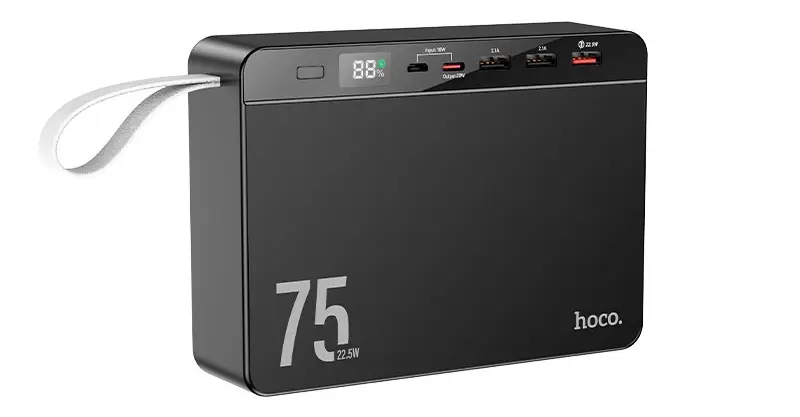 Универсальный внешний аккумулятор Hoco J94 Overlord (Black)