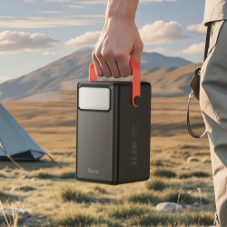 Универсальный внешний аккумулятор Hoco Surpass J142 (Black/Orange) Thumb