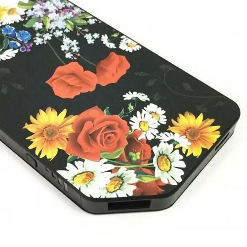 Универсальный внешний аккумулятор i-Paint Power Bank 3000mAh (Black Flower) - 2