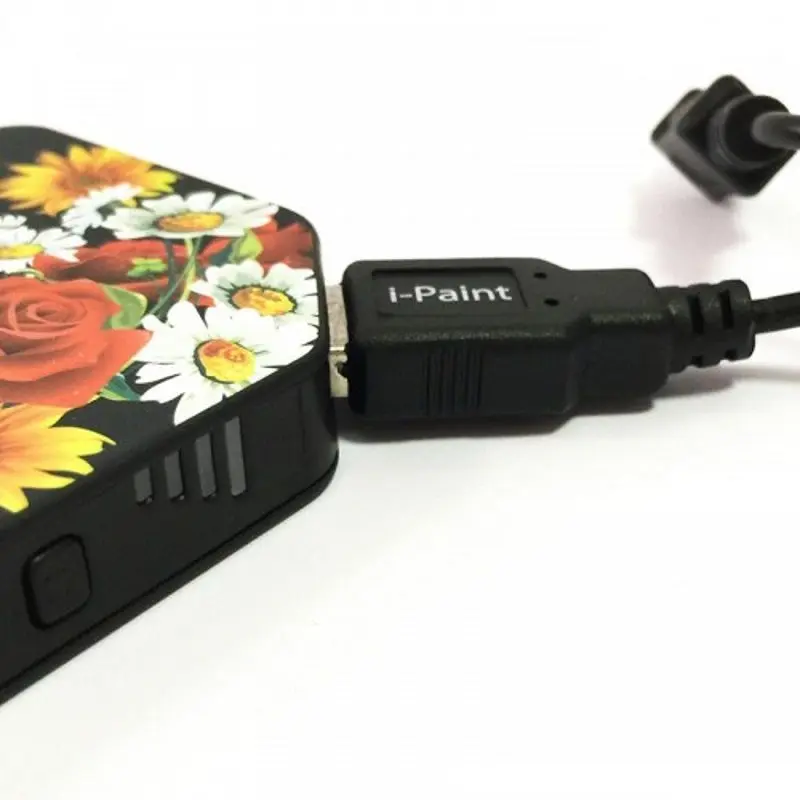 Универсальный внешний аккумулятор i-Paint Power Bank 3000mAh (Black Flower) - 4
