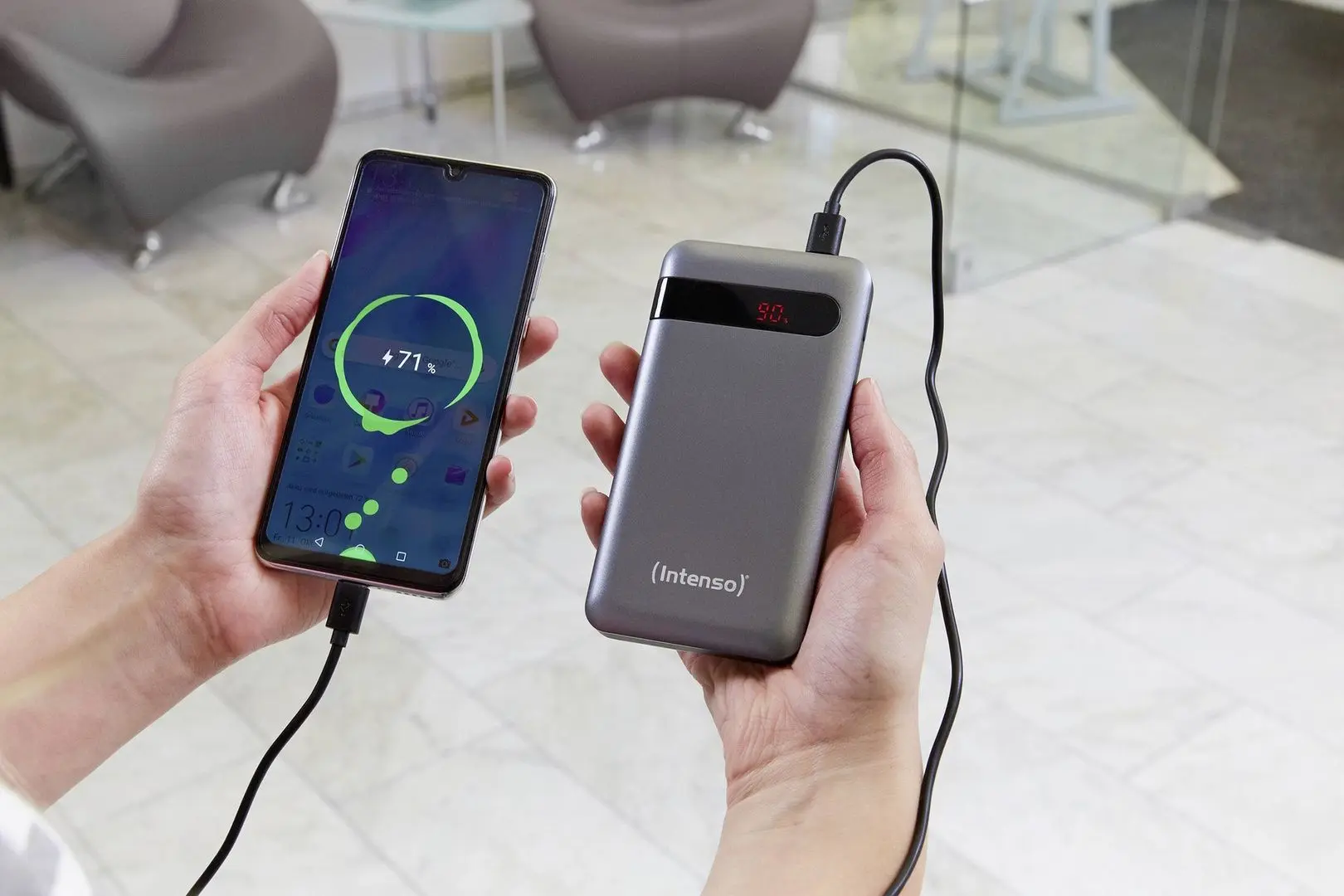Универсальный внешний аккумулятор Intenso PD10000 (Anthracite) - 10