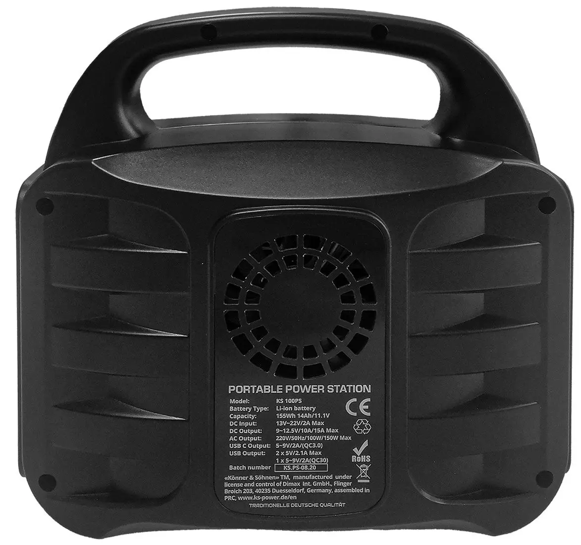 Портативная зарядная станция Konner & Sohnen KS 100PS (Black) - 5