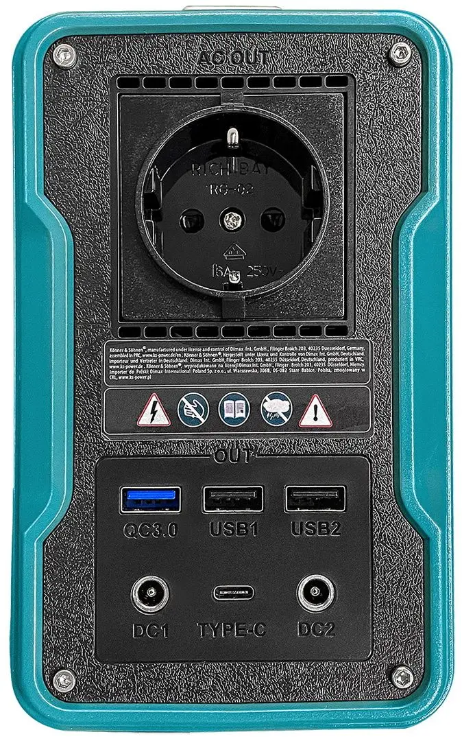 Statie de incarcare portabila Konner & Sohnen KS 200PS (Turquoise/Black)