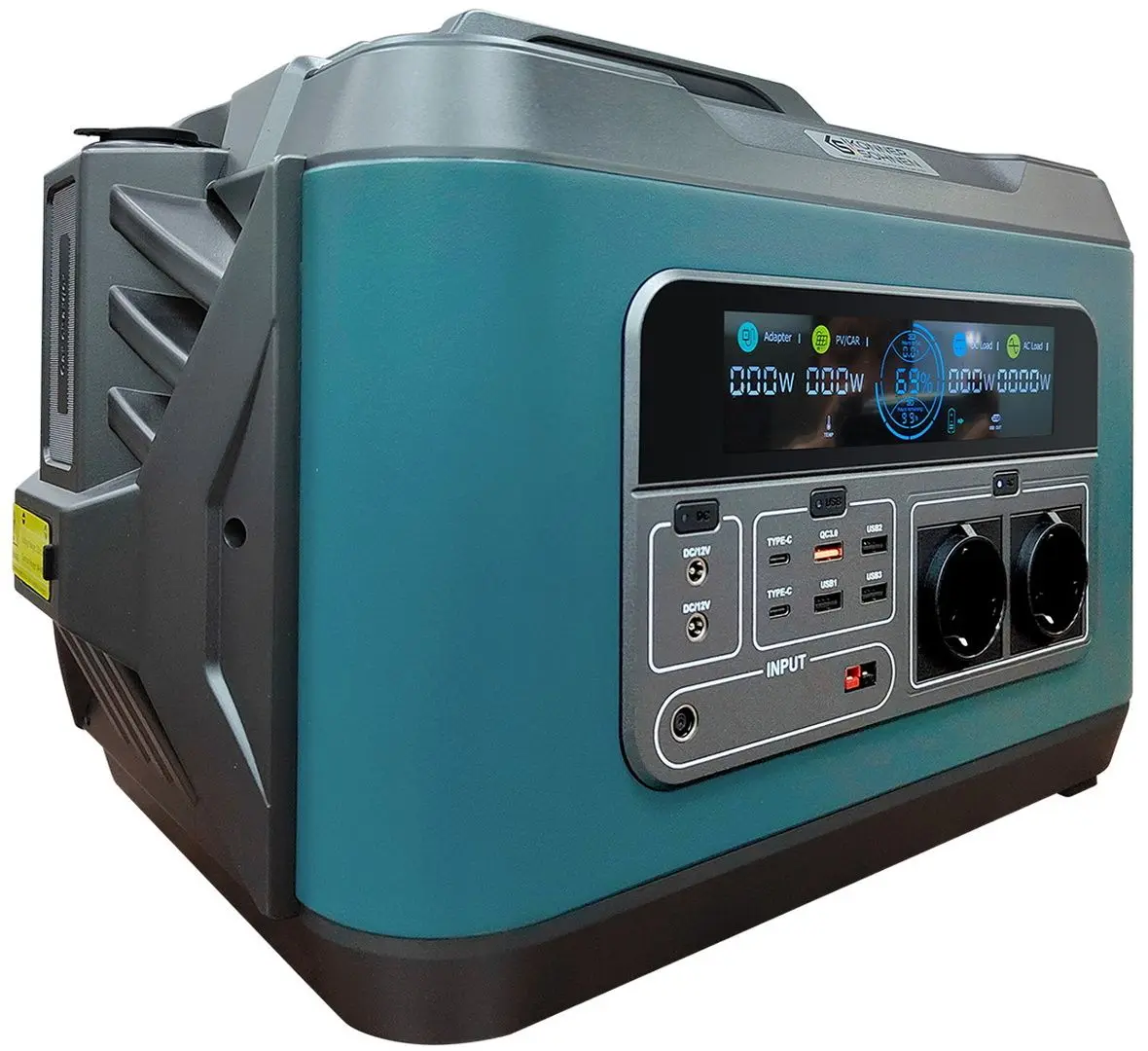 Портативная зарядная станция Konner & Sohnen KS 2200PS-FC (Turquoise/Black) - 3