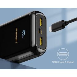 Acumulator extern universal Pisen BL-D99LS 30000mAh 22.5W (Black) Thumb