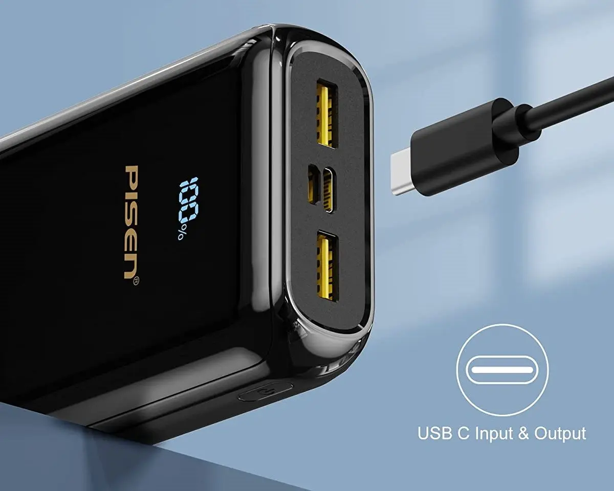 Acumulator extern universal Pisen BL-D99LS 30000mAh 22.5W (Black)