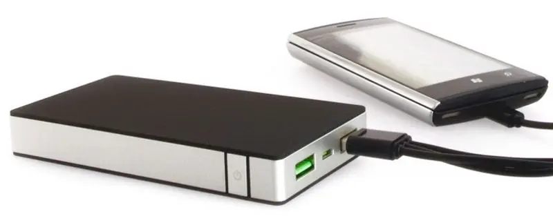 Универсальный внешний аккумулятор PowerNeed P10000B 10000 mAh (Black/Silver) - 5