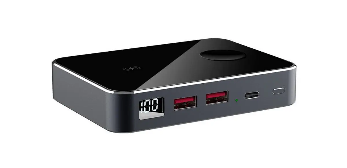 Универсальный внешний аккумулятор Prestigio Graphene PD Watch (Black/Silver) - 2