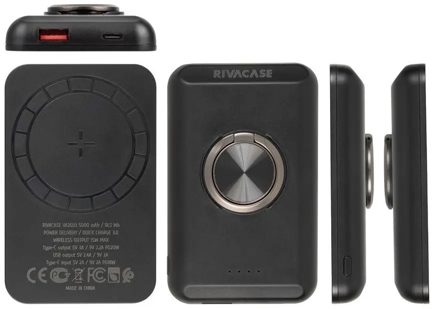 Acumulator extern universal Rivacase VA2603 5000mAh (Black)