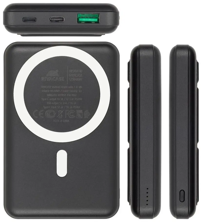 Acumulator extern universal Rivacase VA2604 10000mAh (Black)