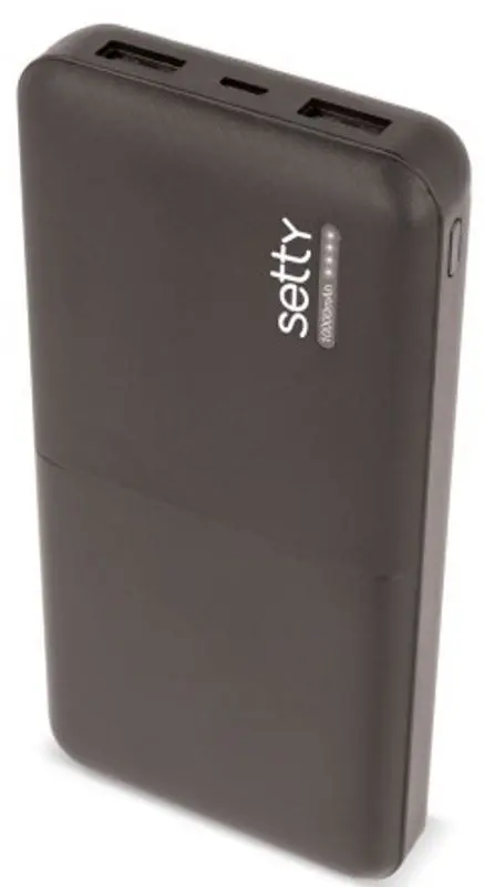 Универсальный внешний аккумулятор Setty Power Bank 10000 mAh (Black)