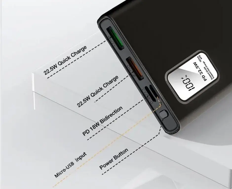 Универсальный внешний аккумулятор Sign SNPB-PD30BL 30000 mAh (Black) - 3