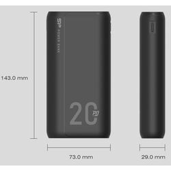 Acumulator extern universal Silicon Power QS15 20000mAh (Black) Thumb