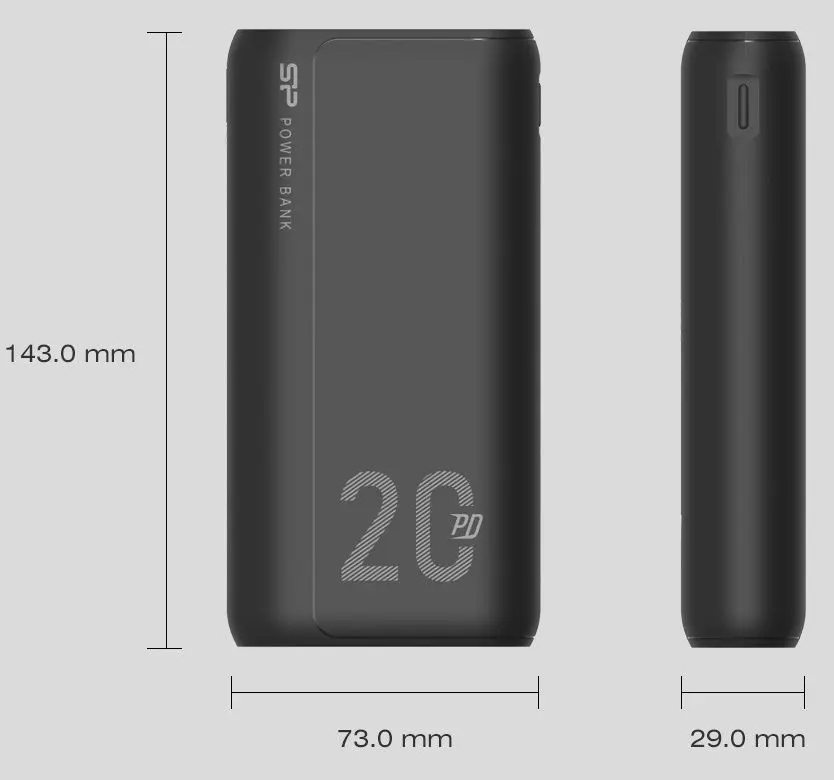 Acumulator extern universal Silicon Power QS15 20000mAh (Black)