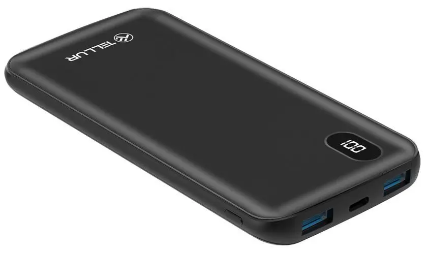 Универсальный внешний аккумулятор Tellur PD100 Display 10000 mAh (Black) - 3