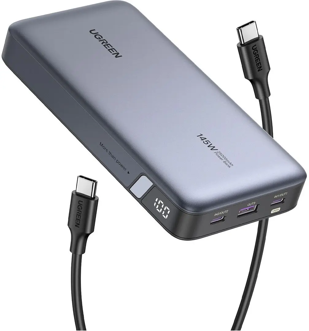 Acumulator extern universal Ugreen 90597A 25000mAh (Grey)