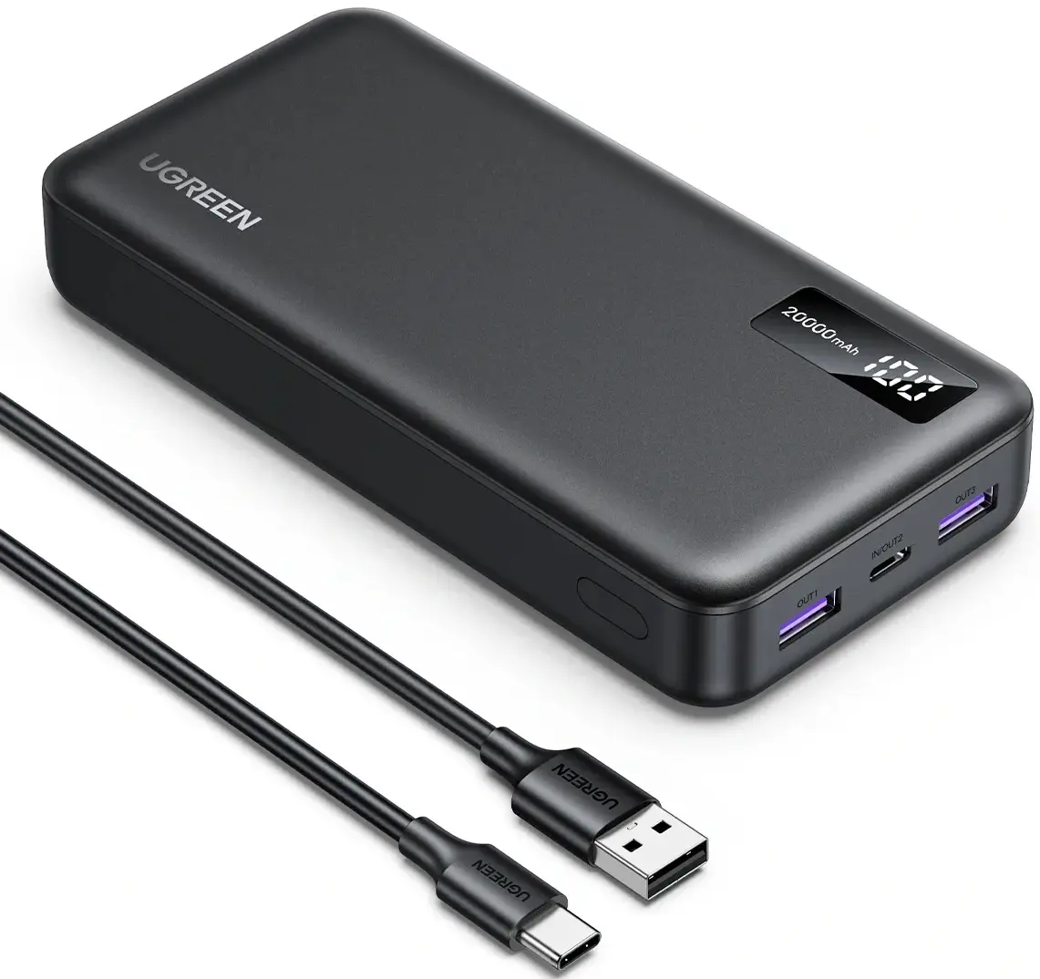 Универсальный внешний аккумулятор Ugreen PB312 20000mAh (Black) - 2